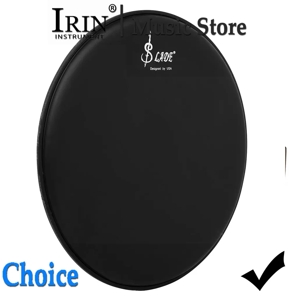 SLADE 14-inch Drum Skin Matte Polyester Film Drum Head Wear-Resistant Practice Drumhead Pro Percussion Instrument Accessories