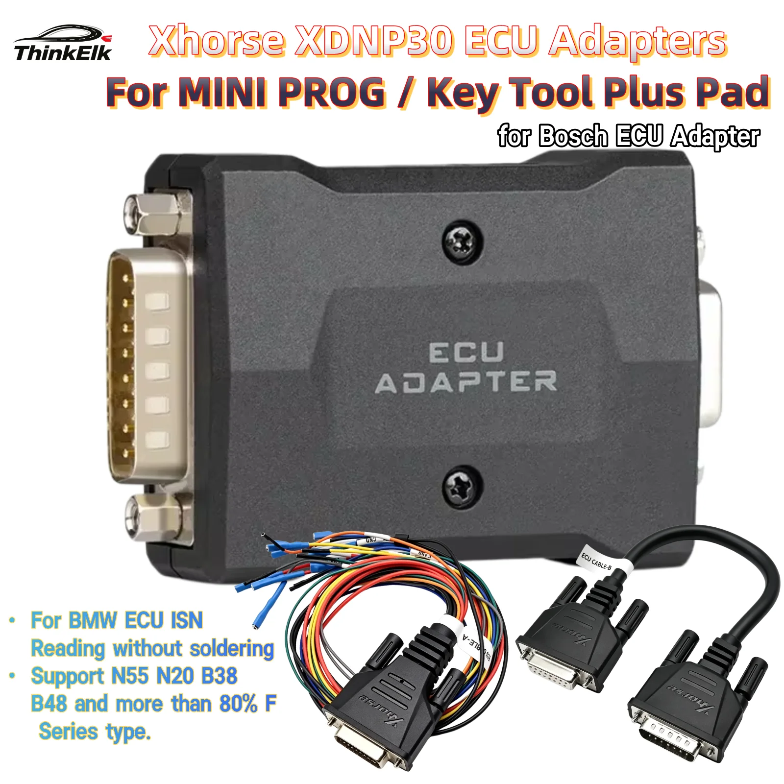 Xhorse XDNP30 ECU Adapter Cable Solder-free Set For Bosch for VVDI KEY TOOL PLUS MINI Prog for BMW N55 N20 B38 B48 ECU ISN Read