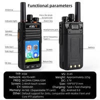 Android 9.0 POC 4G LTE Wifi Radio Compatible with Zello APP Blue-tooth Two Way Radio Unlimited Distance Long Range Walkie Talkie