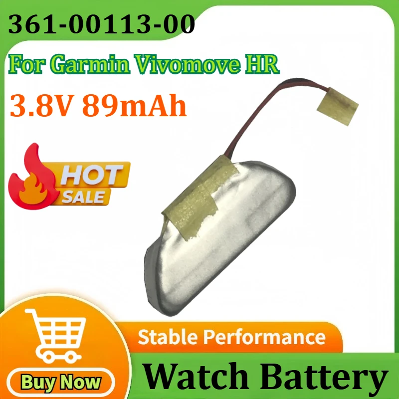 

New WL-G14 3.8V 89mAh 0.34Wh Watch Battery 361-00113-00 ASDB343415-P1 for Garmin Vivomove HR High Quality