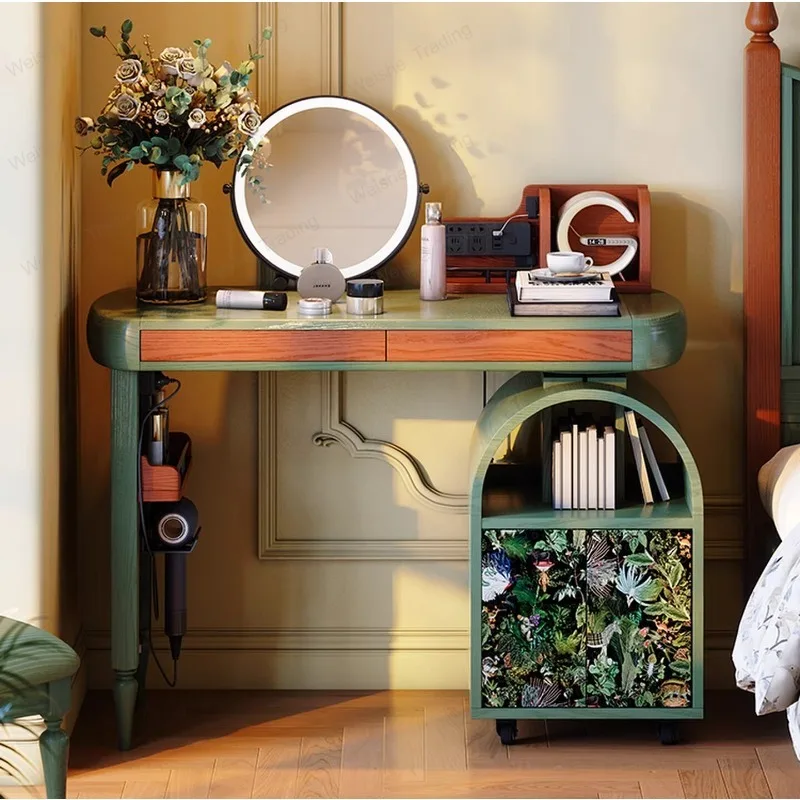 

French retro solid wood dresser master bedroom Internet celebrity French medieval style