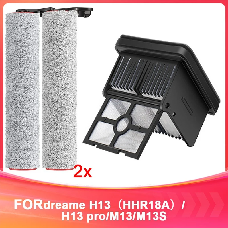 BAAG-For Dreame H13 (HHR18A)/H13 Pro/M13/M13S Roller Brush, Filter Replacement Parts Sweeper Consumables