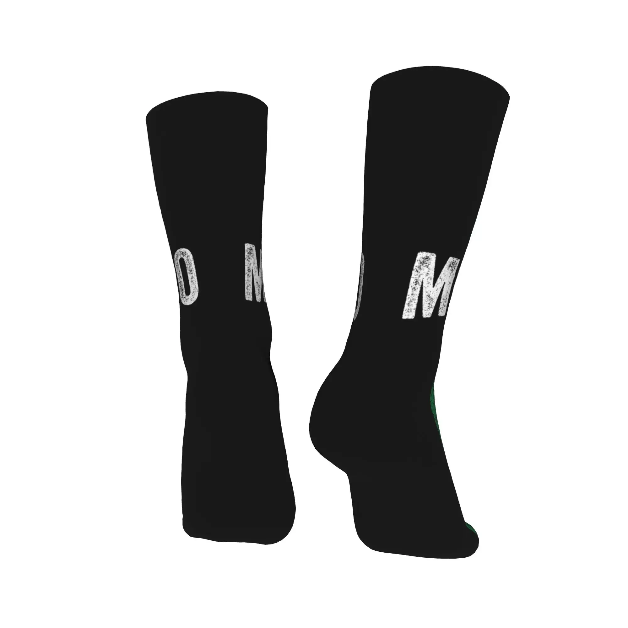 Mexico Flag Men Crew Socks Unisex Funny 3D Printed Mexican Pride Patriotic Dress Socks Woman