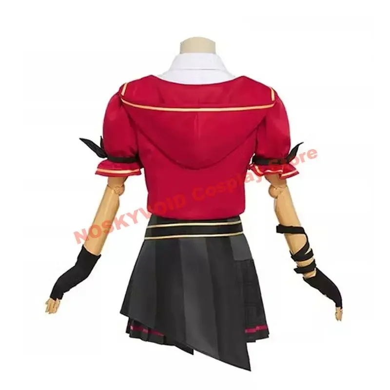 Leo/need Mochizuki Honami Cosplay Costume Virtual Band Drummer Hnm Wigs Headwear Miku;Colorful Stage! PRSK Honami Stage Costumes