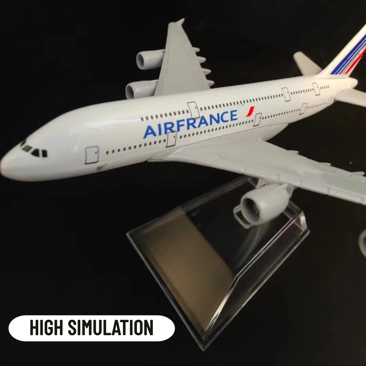 1:400 Metal Aircraft Model Replica, Air France A380 Airplane Scale Aviation Diecast Miniature Art Home Office Decor Toy Gift