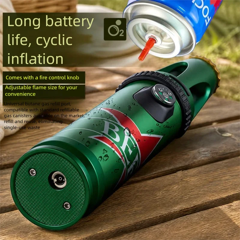 2027 New Style Adjustable Fire with Bottle Opener Direct Spray Gun Lighter Cigar Outdoor Windproof Barbecue Ignition Tool