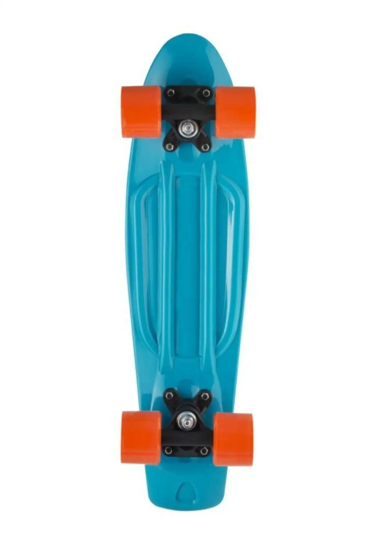 4 wheels Skateboard Blue Orange