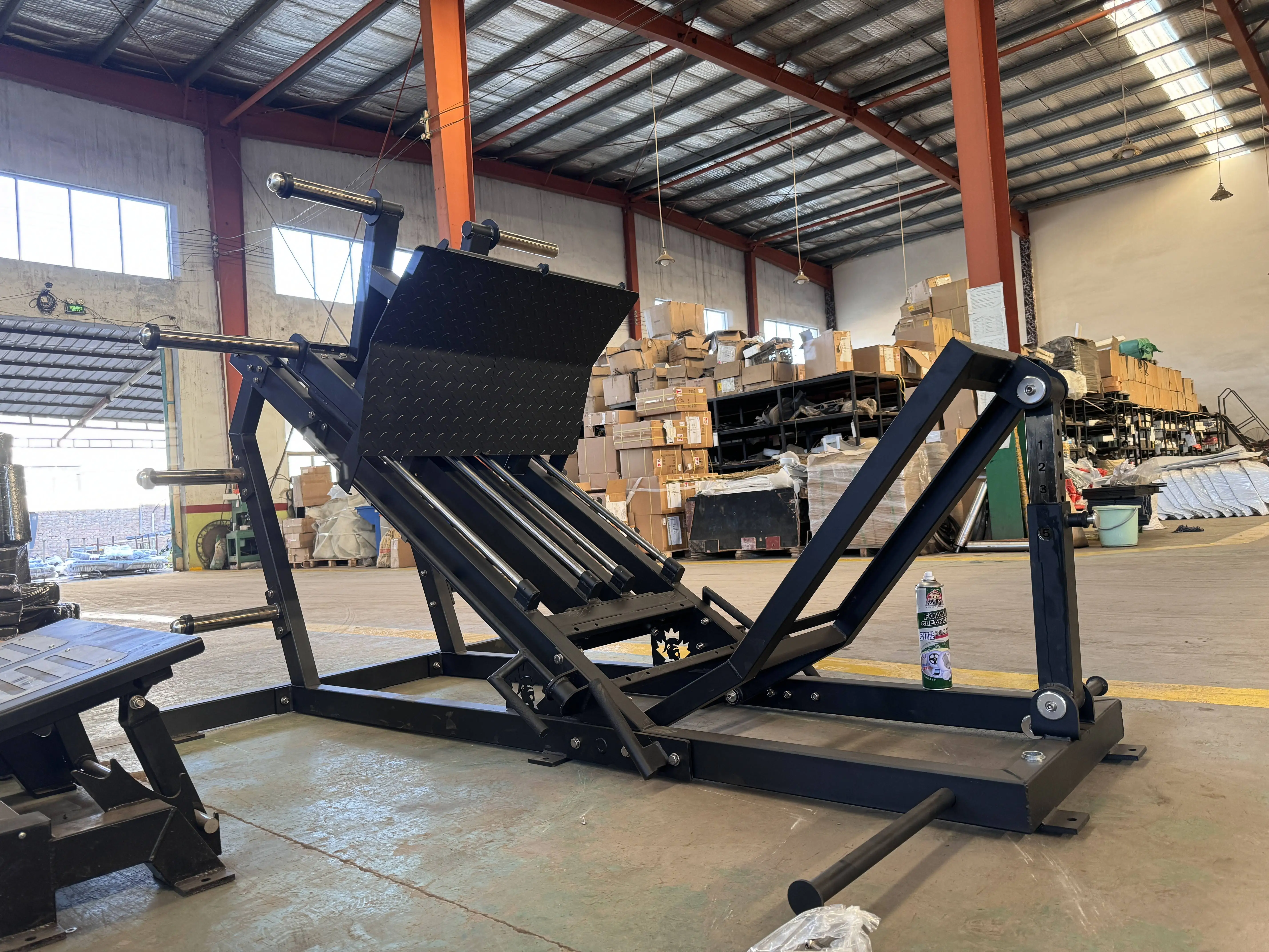 เครื่องบริหารกล้ามเนื้อขาแบบแผ่นน้ำหนัก 45 องศา เครื่องกดขาข้างเดียว