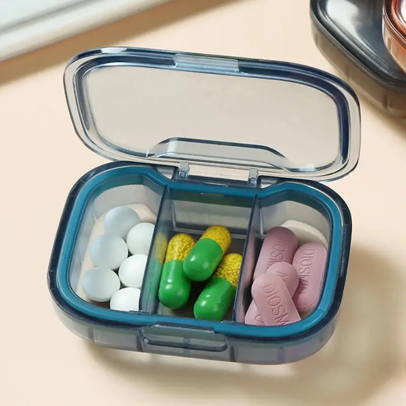 

1/2Pcs Mini Medicine Pills Box Drug Storage Box Pills Dispenser Pill Organizer Tablet Pillbox Case Container Portable