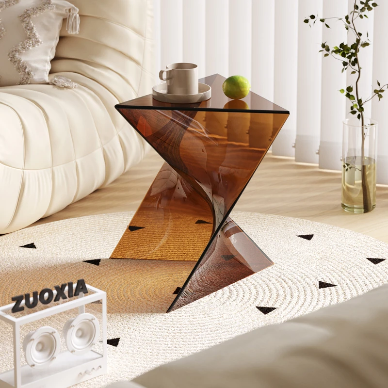 Nordic Coffee Table Acrylic Shaped Coffee Table Living Room Sofa Side Table Designer Small Table Home Furniture Modern Bedside T