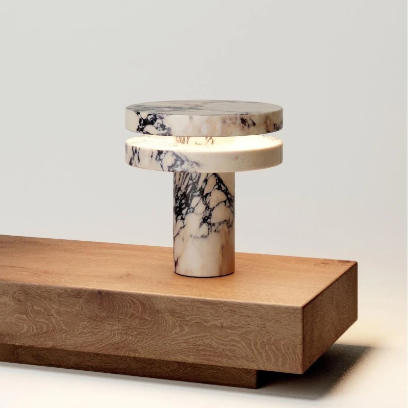 

Postmodern marble table lamp designer model room living room hotel bedroom bedside gold decoration