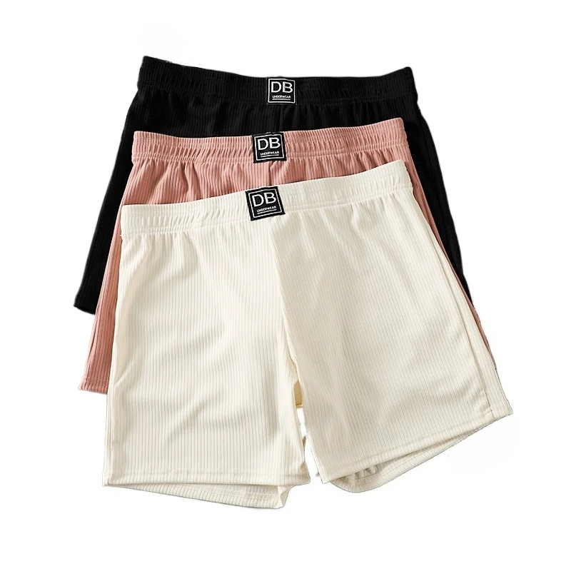 Mens Boxers Trunks Long Home Shorts Thin Breathable Threaded Underwear Bulge Pouch Boxer Knickers Underpants Arrow Panties