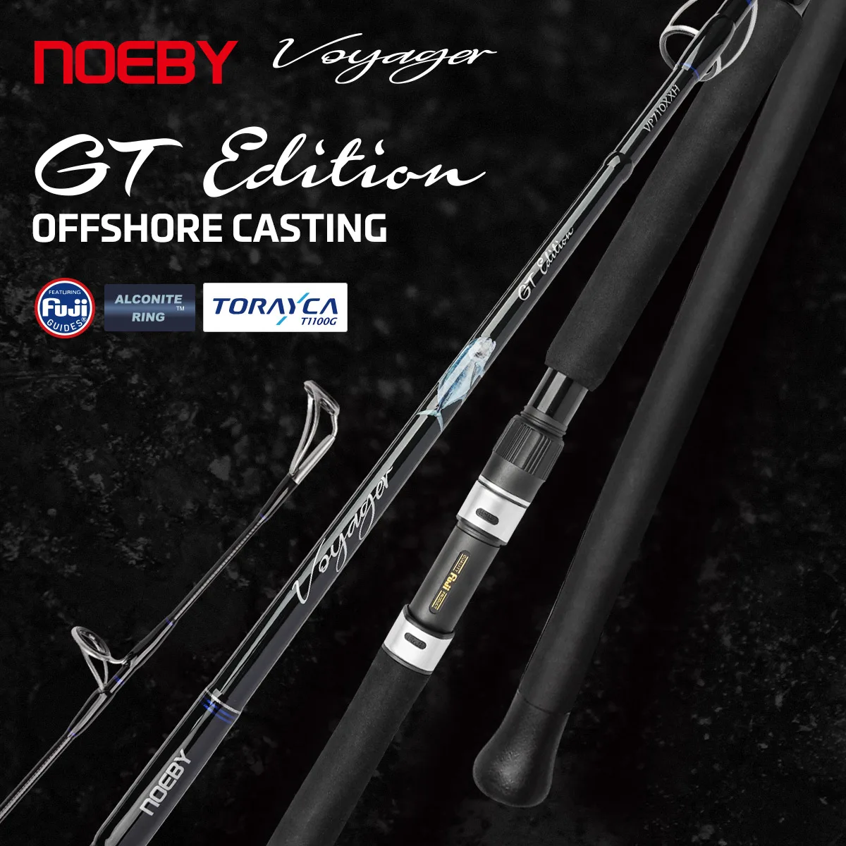 NOEBY Popping Fishing Rod 2.39m 2.49m VOYAGER GT Edition Fuji