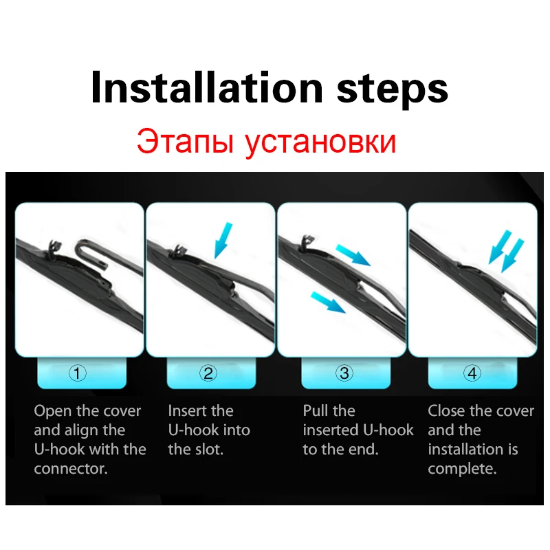 Car Wiper Blades For KIA Rio 2011 2012 2013 2014 2015 2016 2017 Windshield Windscreen Front Window Blades 26\