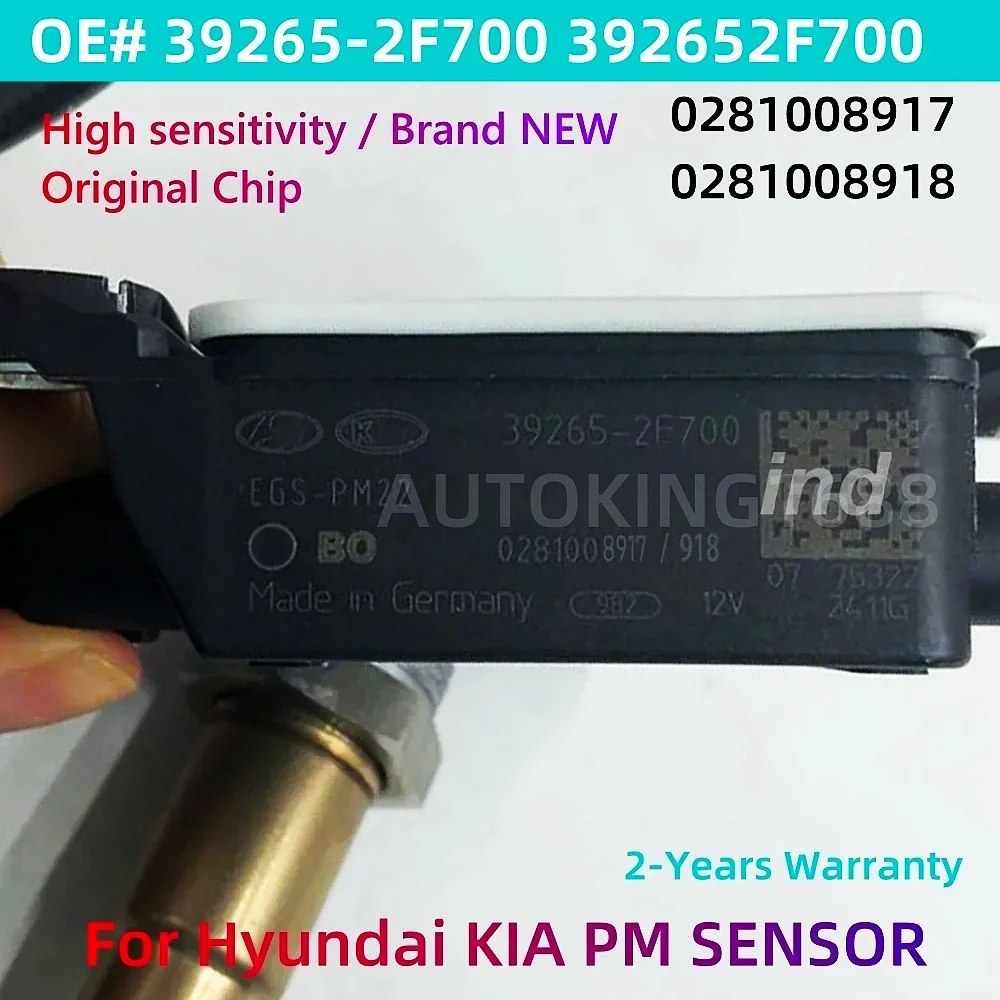 

39265-2F700 392652F700 Новый датчик твердых частиц PM 0281008917 0281008918 для KIA Hyundai Staria 2.2 2021 2022 2023 Euro 6D