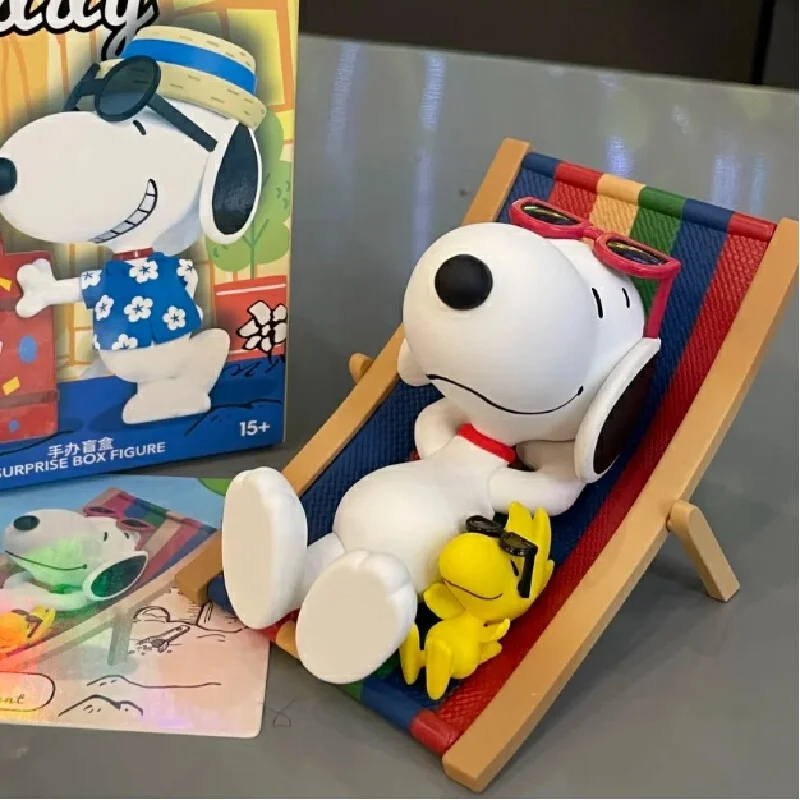 

Аутентичные в наличии Snoopy Travel Partners Series, коллекция слепых коробок из ПВХ, украшение ручной работы, милая кукла, подарок на день рождения для девочек, игрушки