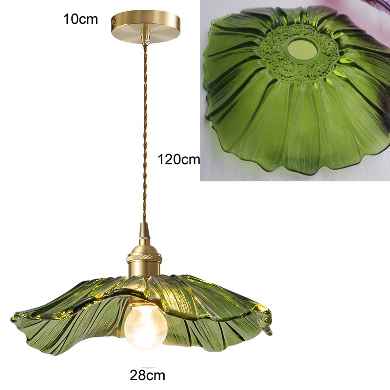 Multi-stijl groene glazen hanglamp eetkamer vintage plafondlamp glazen lampenkap moderne kroonluchter keukeneiland