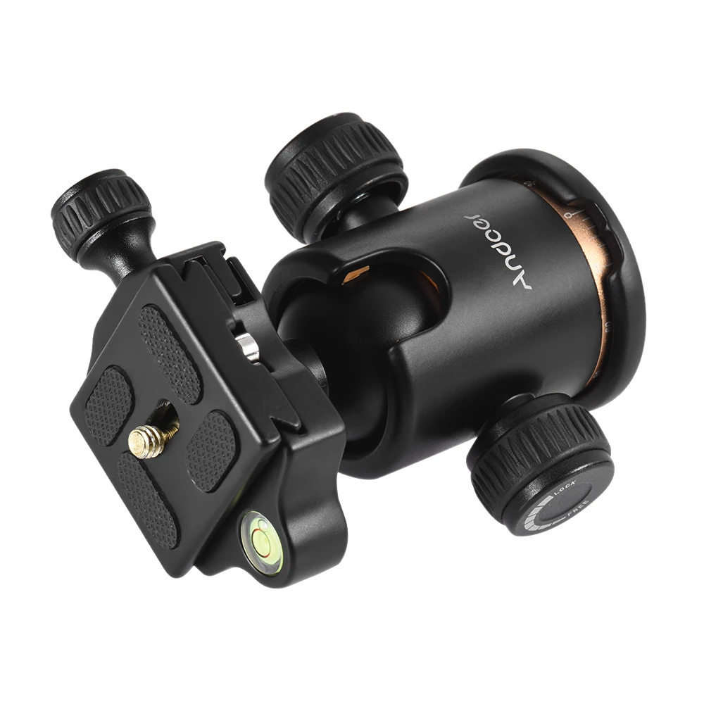 BEIKE BK-03 카메라 삼각대 볼 헤드 볼 헤드(퀵 릴리스 플레이트 포함) 1/4" 나사 BK-03 볼 헤드 사진 퀵 릴리스 플레이트