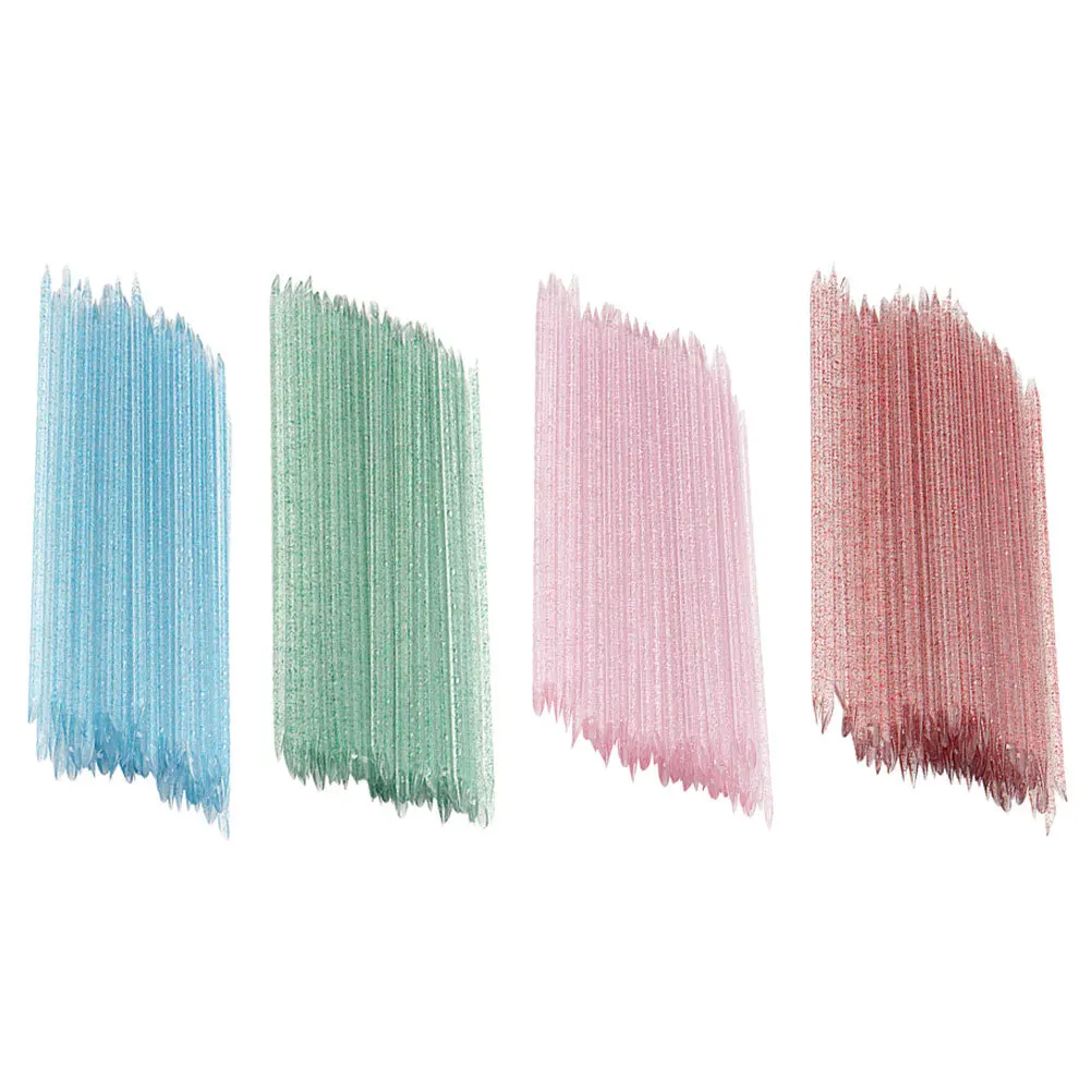 400Pcs Nail Art Supplies Plastic Dotting Sticks Manicure Tools Dead Skin Cleaning Durable Practical Compact Size