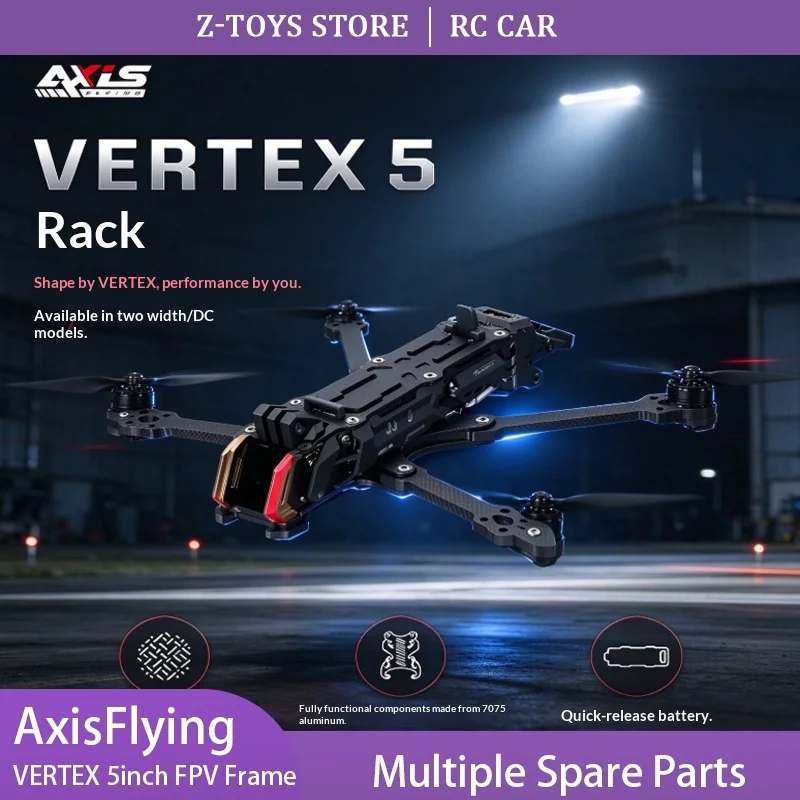 AxisFlying VERTEX 5 Inch Flower Lightweight FPV Drone Frame DC X Quadcopter Rack Freestyle Racing Drone Frame Accessories