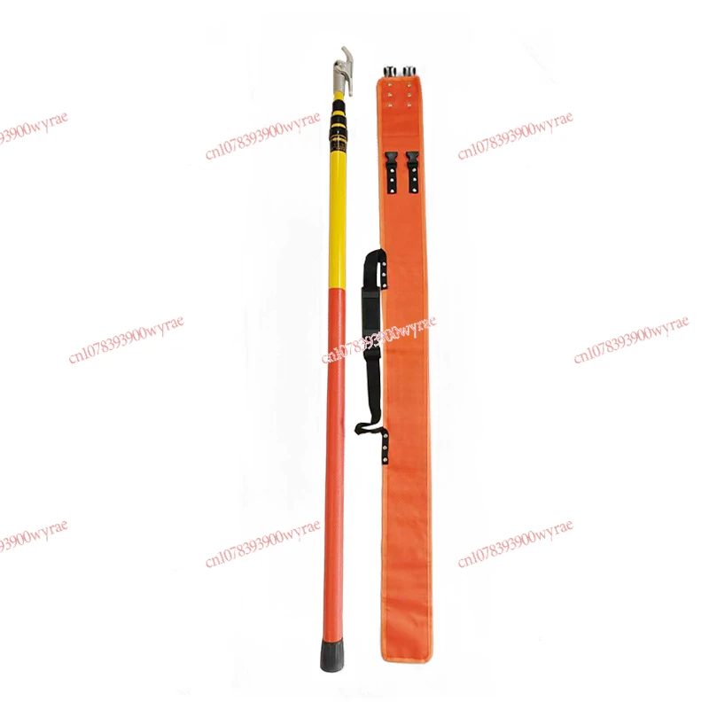 Triangle Fiberglass FRP High Voltage Telescopic Hot Stick Operating Rod for Electric Power