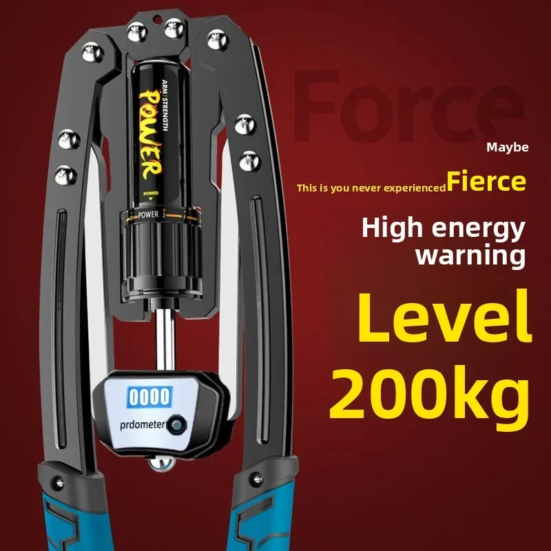 

Гидравлическое устройство для силы рук, 200 кг, регулируемая сила руки, тянущая ручка, грудь, мышцы живота, домашнее оборудование для фитнеса