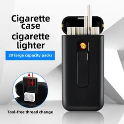 Multifunctional Cigarette Box Can Be Replaced with Tungsten Wire USB Lighter for Men's Cigarette Box for Women's Cigarette Box