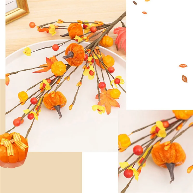 ดี-ตกแต่งฮาโลวีน, ฤดูใบไม้ร่วง Maple Leaf ฟักทองตัดช่อดอกไม้, ตกแต่งบ้านฮาโลวีน, ตกแต่ง