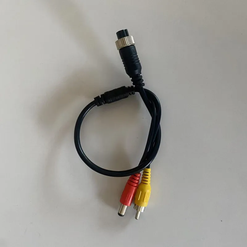 Adattatore cavo connettore prolunga testa aeronautica 4 pin maschio femmina a DC RCA maschio per telecamera CCTV
