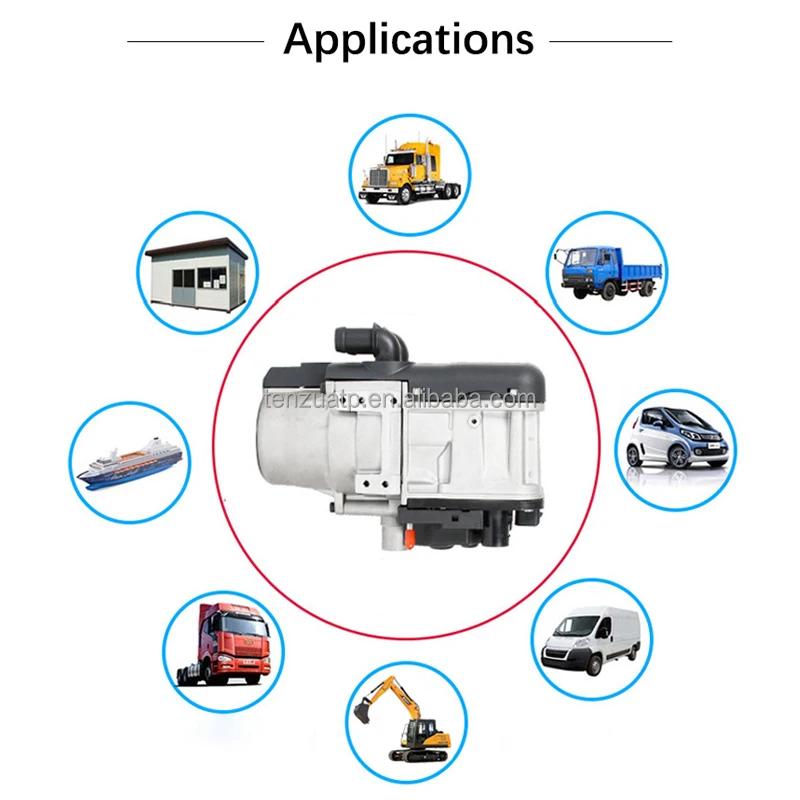 

FOR Zerostart Automotive Circulating Ga soline di esel Engine Co olant Heater for Semi Truck with Accessories Hose