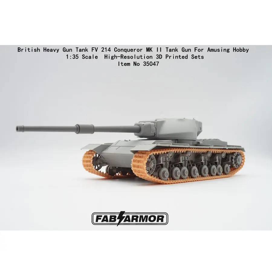 FAB FA35047 1/35 British Gun Tank FV 214 Conqueror MK II Tank Gun For Amusing