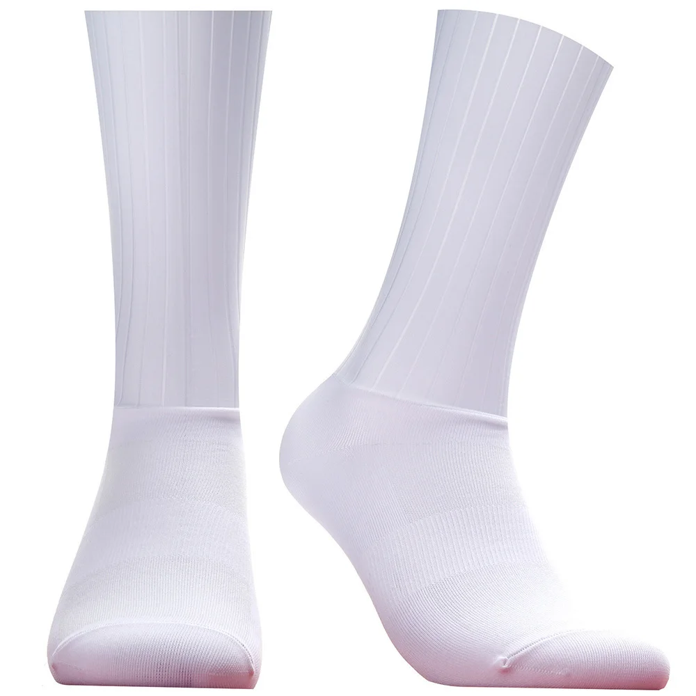 Slip Summer Silicone Anti Aero 2024 Socks Whiteline Cycling Socks Men Bicycle Sport Running Bike Socks Calcetines Ciclismo