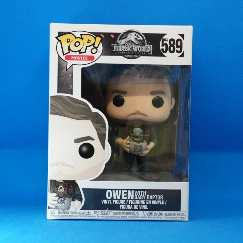 

Официальная оригинальная фигурка из серии «Мир Юрского периода» Funko Pop Оуэн # Коллекционная фигурка Q-версии 589: лимитированная серия, подарок