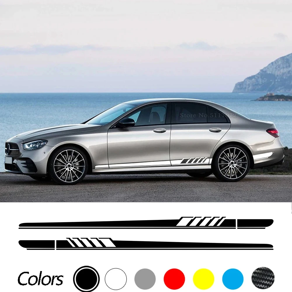 

Car Decal Side Sticker For Mercedes Benz W212 E Class E63 E250 E200 E220d E230 E260 E300 E320 E350 E400 E500 E550 Edition 1