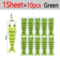 1 Sheet Green L