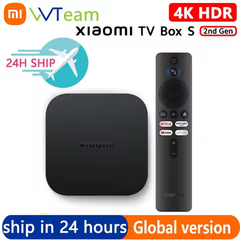 Global Version Xiaomi Mi TV Box S 2nd Gen 4K Ultra HD BT5.2 2GB 8GB Dolby Vision HDR10+ Google Assistant Smart Mi Box S iptv