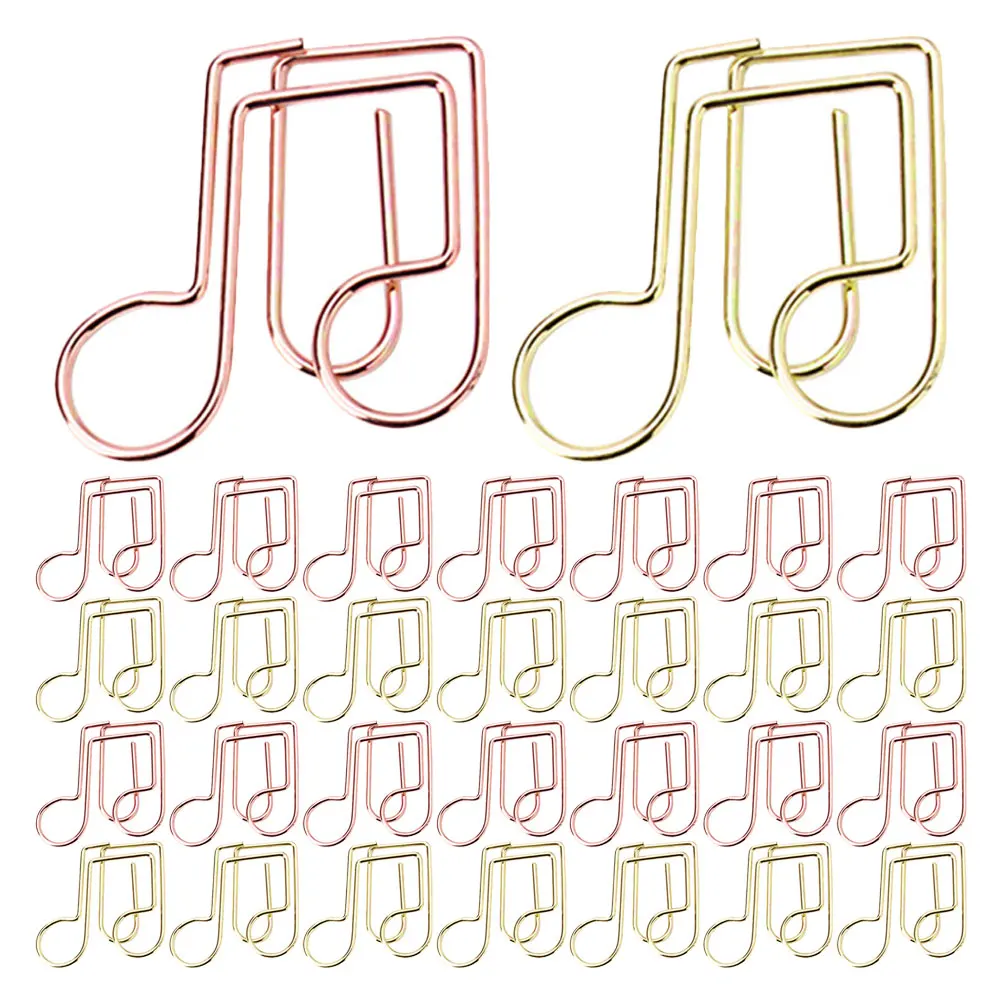 40pcs Moon Note Paper Clips Colorful Cute Metal Office Binder Medium Size For File ganization Stationery Accessories