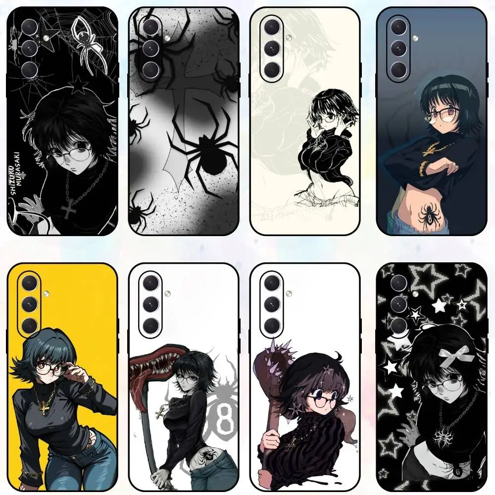 

S-Shizuku M-Murasaki Anime Phone Case For Samsung Galaxy A73,A72,A71,A70,A53,A52,A51,Others Soft Black Shell