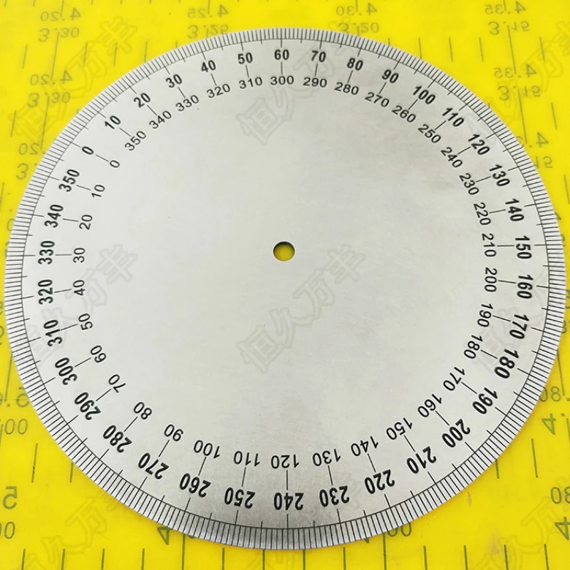 

NEW Diameter:160mm Inner d:6mm Thickness:2mm Industrial Measuring Disc Stainless Steel Angle Disc Mechanical Fittings