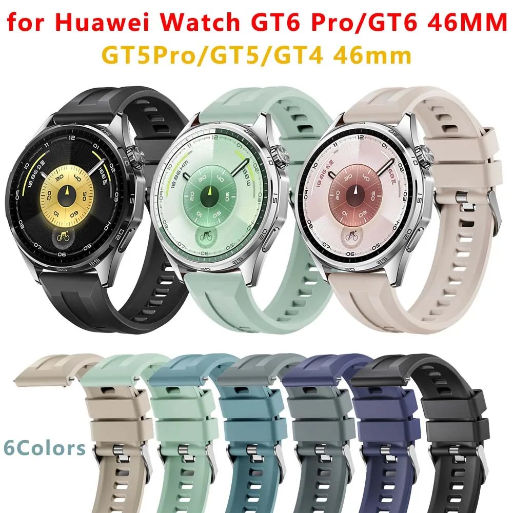 

Silicone Strap for Huawei GT6/GT5/GT4 46mm Classic and Stylish 22mm Watch Strap Compatible with Huawei GT5pro 46mm