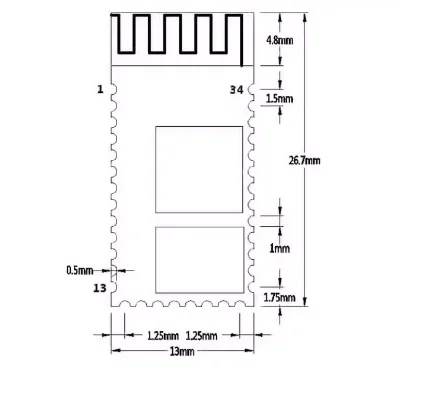 1PCS SPP-C Bluetooth serial pass-through module wireless serial communication from machine Wireless SPPC Bluetooth Module