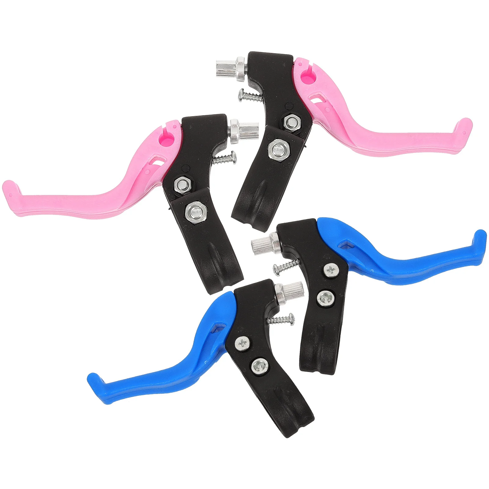 

2Pairs Bike Brake Levers Metal Plastic Durable Lightweight Bicycle Safety Quick Operation Replacement Kit