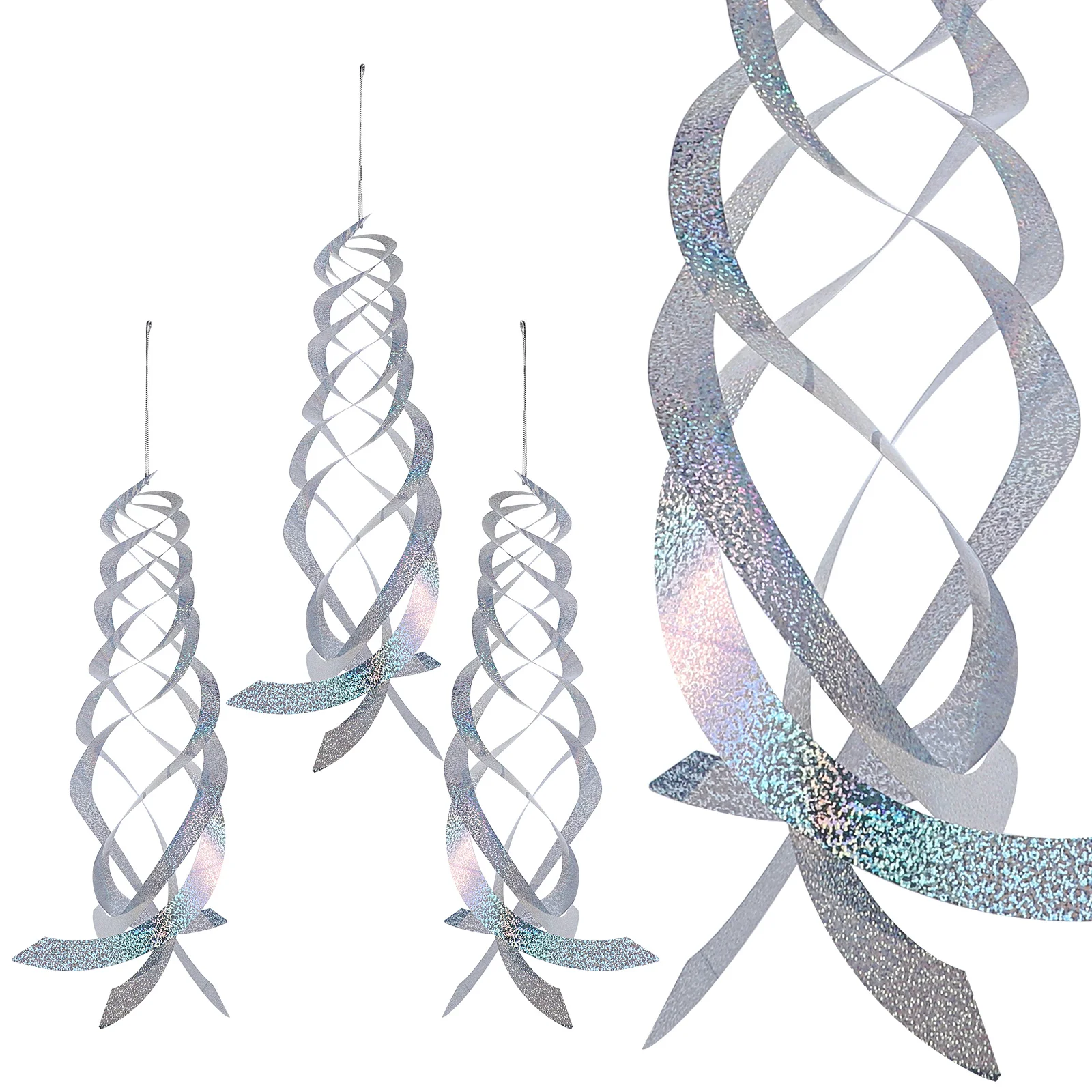 

Bird Expelling Pendants Ornament Reflector Revolving Expeller Reflective Scare Rods Decor