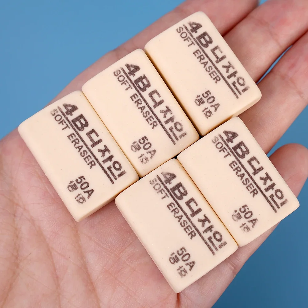 1-10 قطعة 4B أقلام رصاص ممحاة طالب مكتب القرطاسية المدرسية الكتابة فن الرسم المطاط أسئلة خاطئة تصحيح ممحاة
