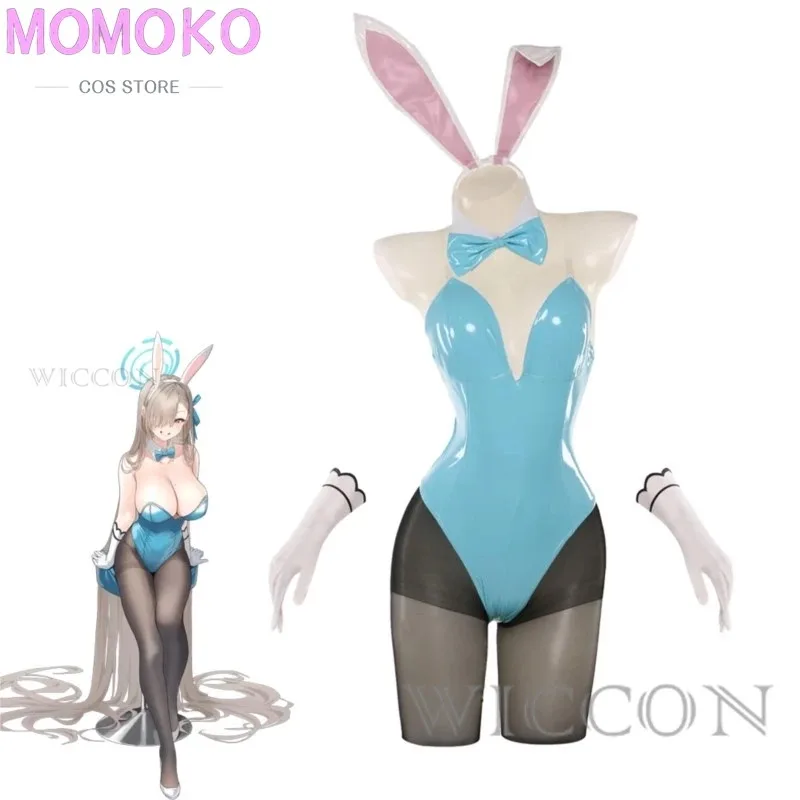 

Zizi 2025 аниме синий архив косплей сексуальное кожаное боди костюм Toki Bunny Girl слинг комбинезон одежда на Хэллоуин