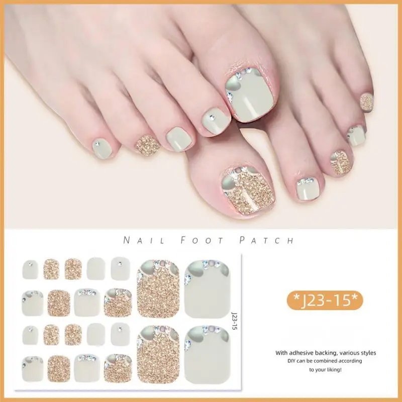 Manicure adesivos leves e respiráveis para unha, 22 adesivos, nail art, cristal, nail art, saúde e beleza