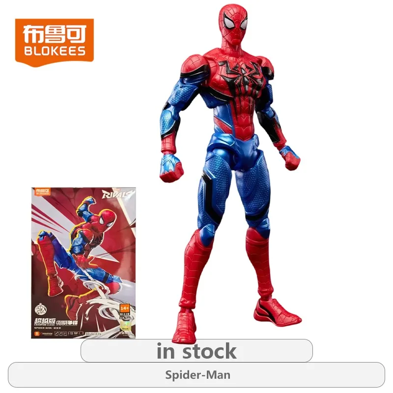 Figura de Ação Original Bruco Marvel Série Striving for Excellence Spider-Man e Deadpool, Modelo de Montagem, Brinquedos para Meninos