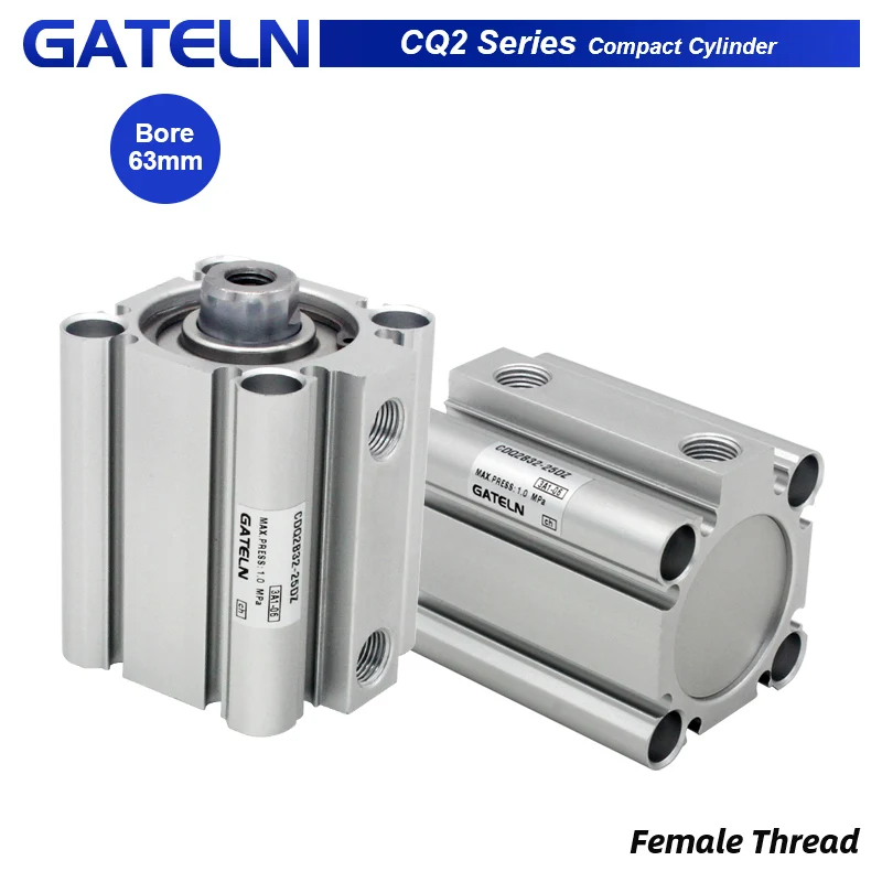 CQ2B63 CDQ2B63 Compact Cylinder Double Acting CQ2B63-50DZ CDQ2B63-25DZ CQ2B63-75DZ