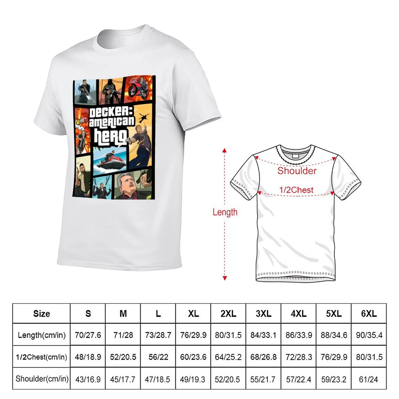 Decker: American Hero, original On Cinema Artwork T-Shirt Blouse new gifts and t-shirts mens fashion