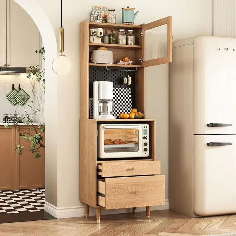 

Wooden Kitchen Pantry Storage Cabinet, Freestanding Hutch Cabinet Storage Doors & Shelves, Buffet Sideboard, Console Table